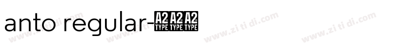 anto regular字体转换